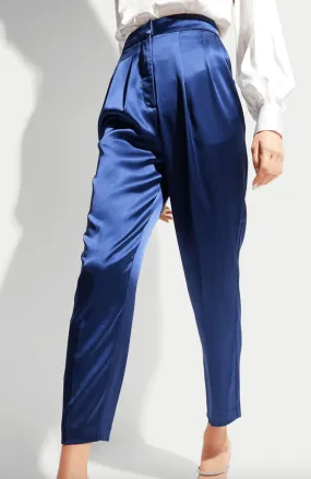 Generation Love Portia Satin Pants in Navy