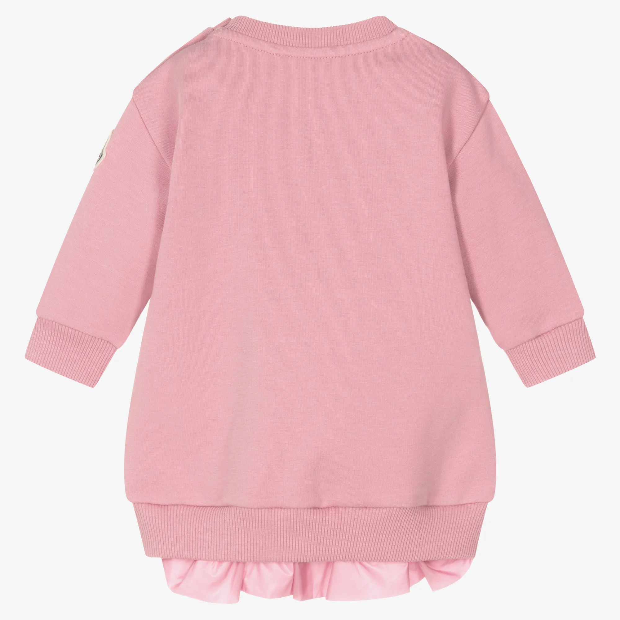 Girls Lilac Pink Cotton Sweatshirt Dress