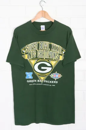 Green Bay Packers 1998 NFL Super Bowl XXXII Tall T-Shirt (S-M)