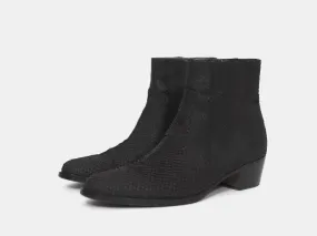 Helmut Lang 00s Perch Leather Cuban Heel Boots