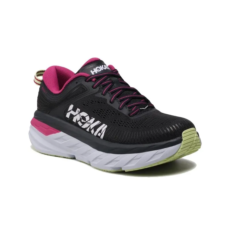 HOKA BONDI 7 BLUE GRAPHITE/FESTIVAL FUCHSIA FOR WOMEN'S