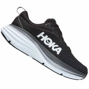 Hoka  Bondi 8 Wide D Womens Running Shoes Black/White