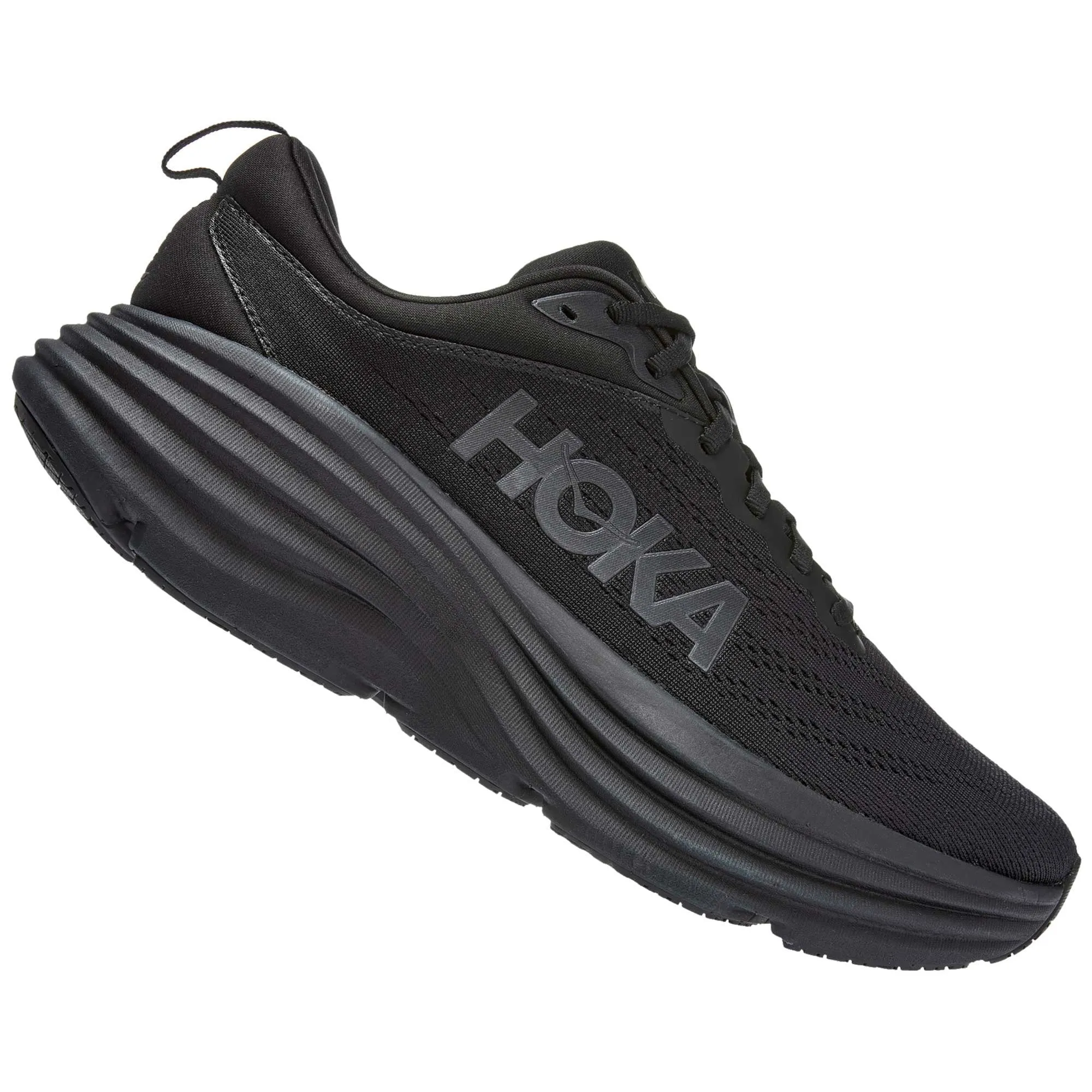 Hoka  Bondi 8 Womens Road Running Shoes Black/Black