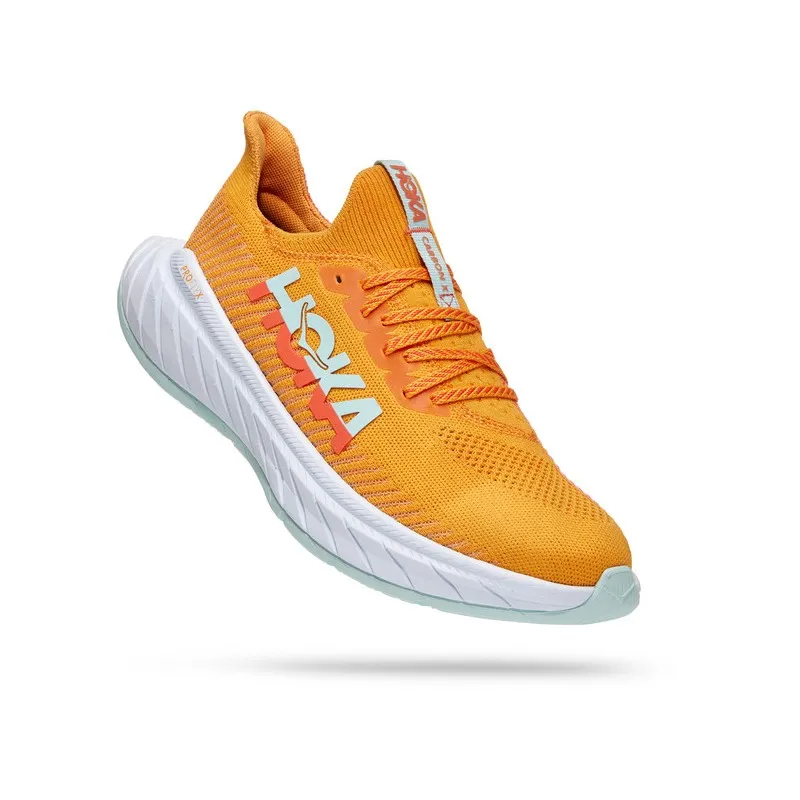 HOKA CARBON X 3 RADIANT YELLOW/CAMELLIA FOR MEN'S