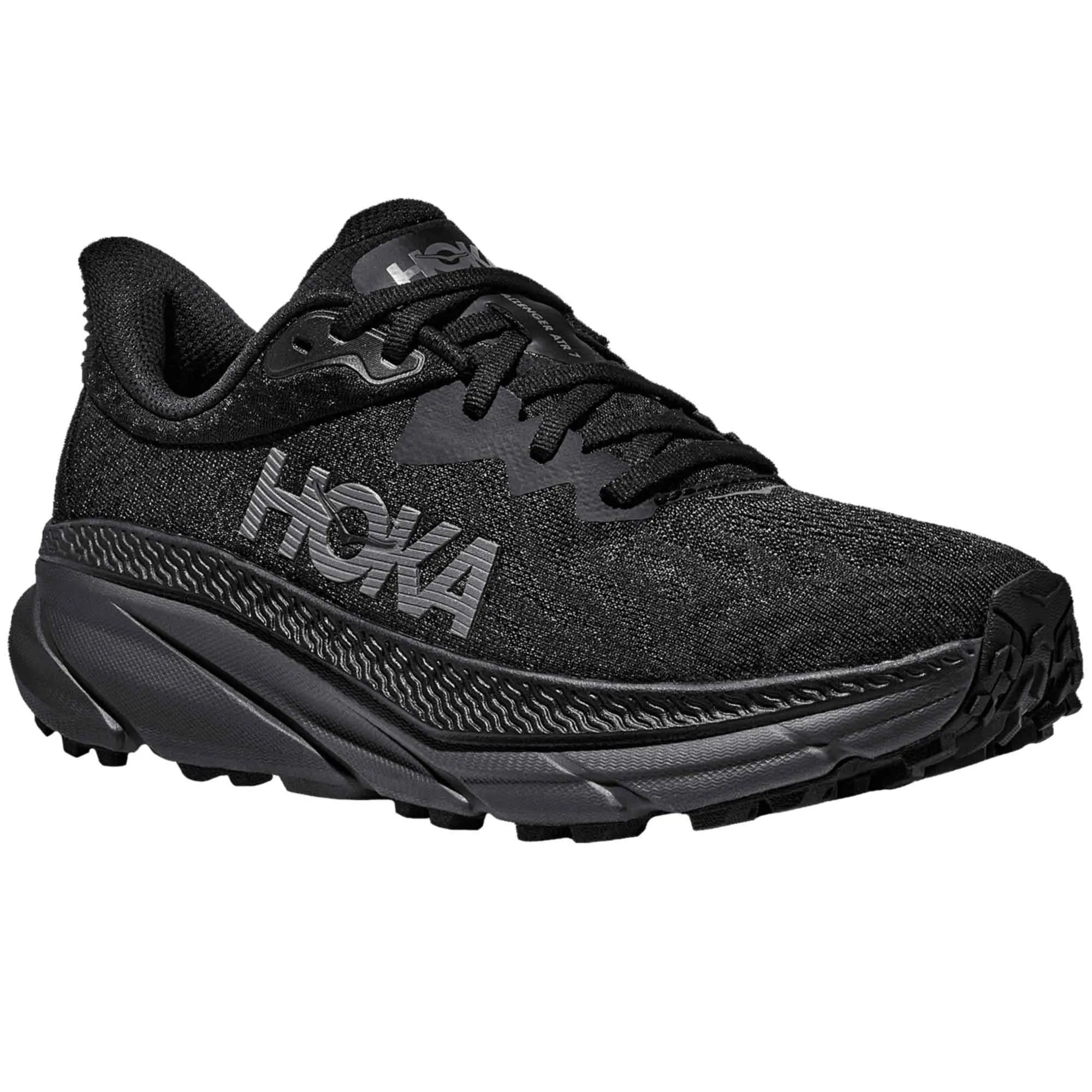 Hoka  Challenger 7 Womens Trail Running Shoes Black/Black