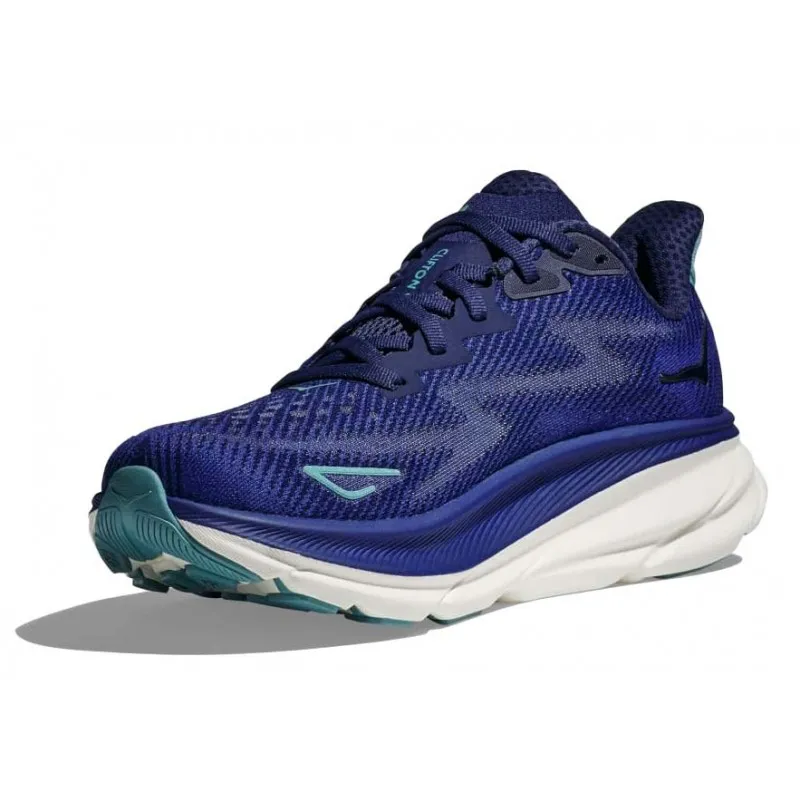 HOKA CLIFTON 9 BELLWETHER BLUE/EVENING SKY FOR WOMEN'S