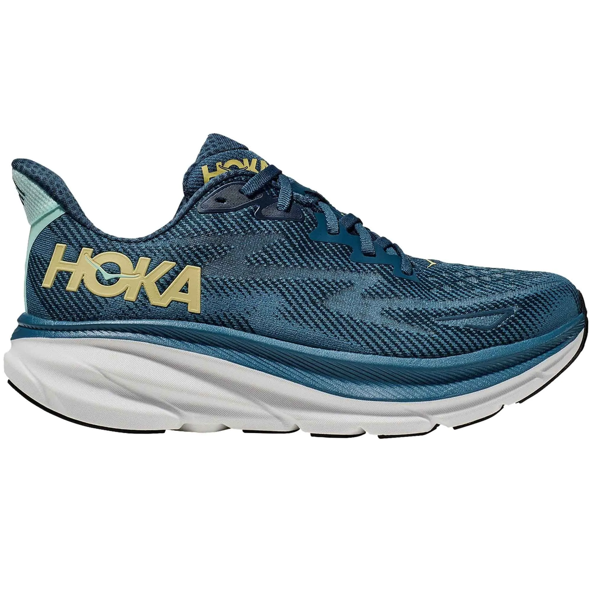 Hoka  Clifton 9 Mens Running Shoes Midnight Ocean/Bluesteel