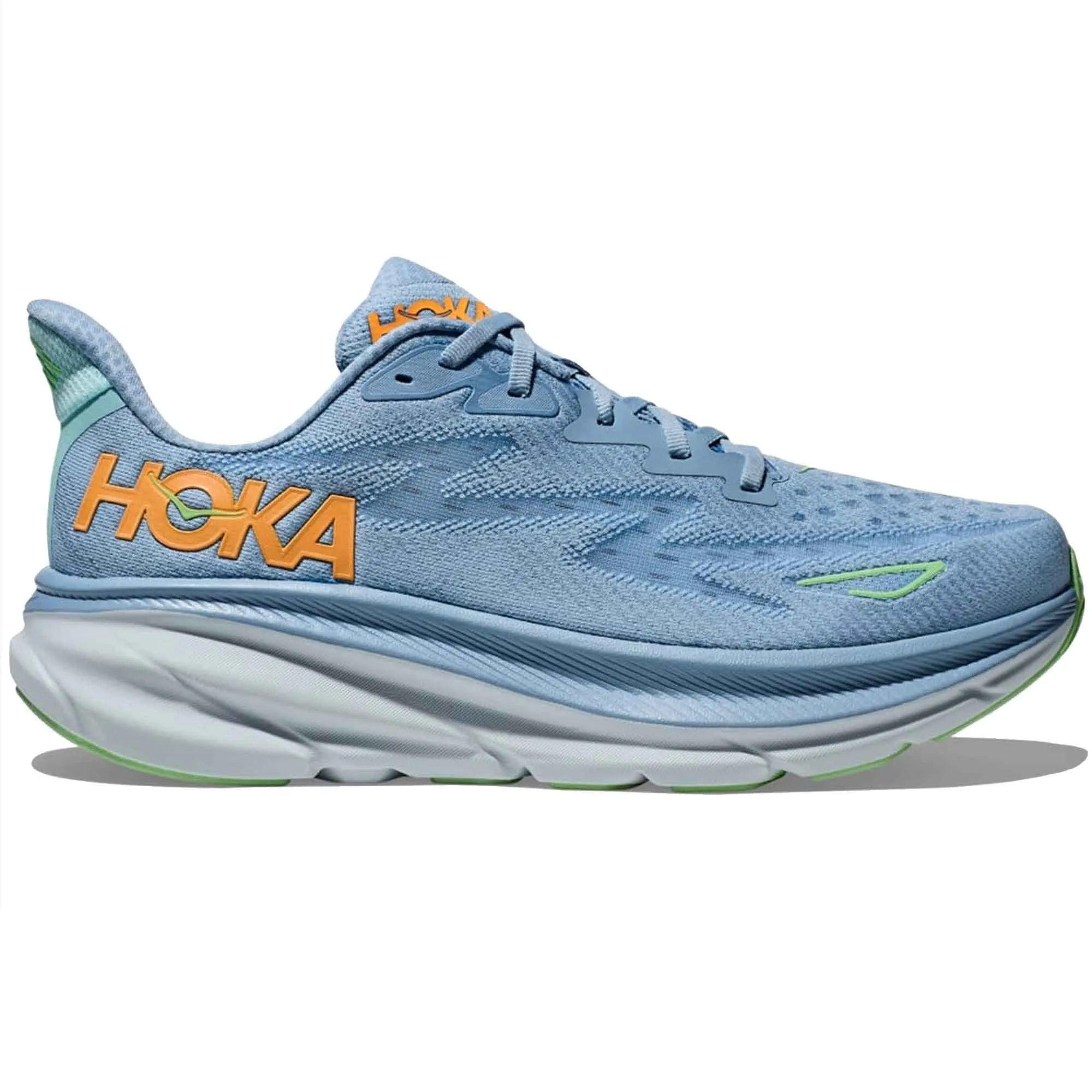 Hoka  Clifton 9 Wide 2E Mens Running Shoes Dusk/Illusion