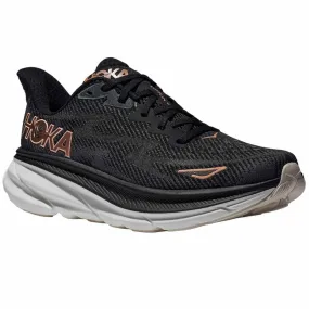 Hoka  Clifton 9 Womens Running Shoes Black/Rose Gold