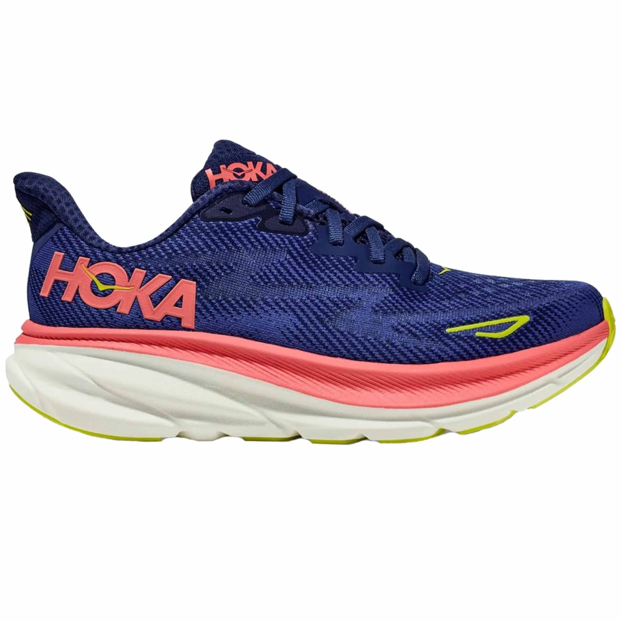 Hoka  Clifton 9 Womens Running Shoes Evening Sky/Coral