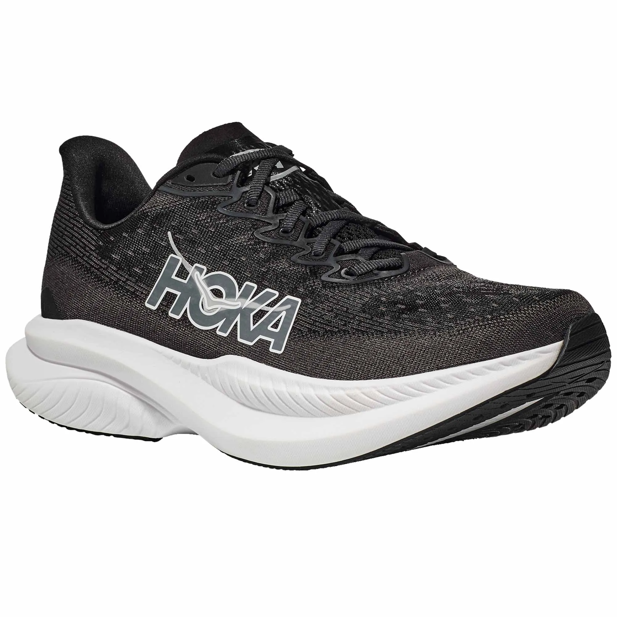 Hoka  Mach 6 Womens Running Shoes Black/White