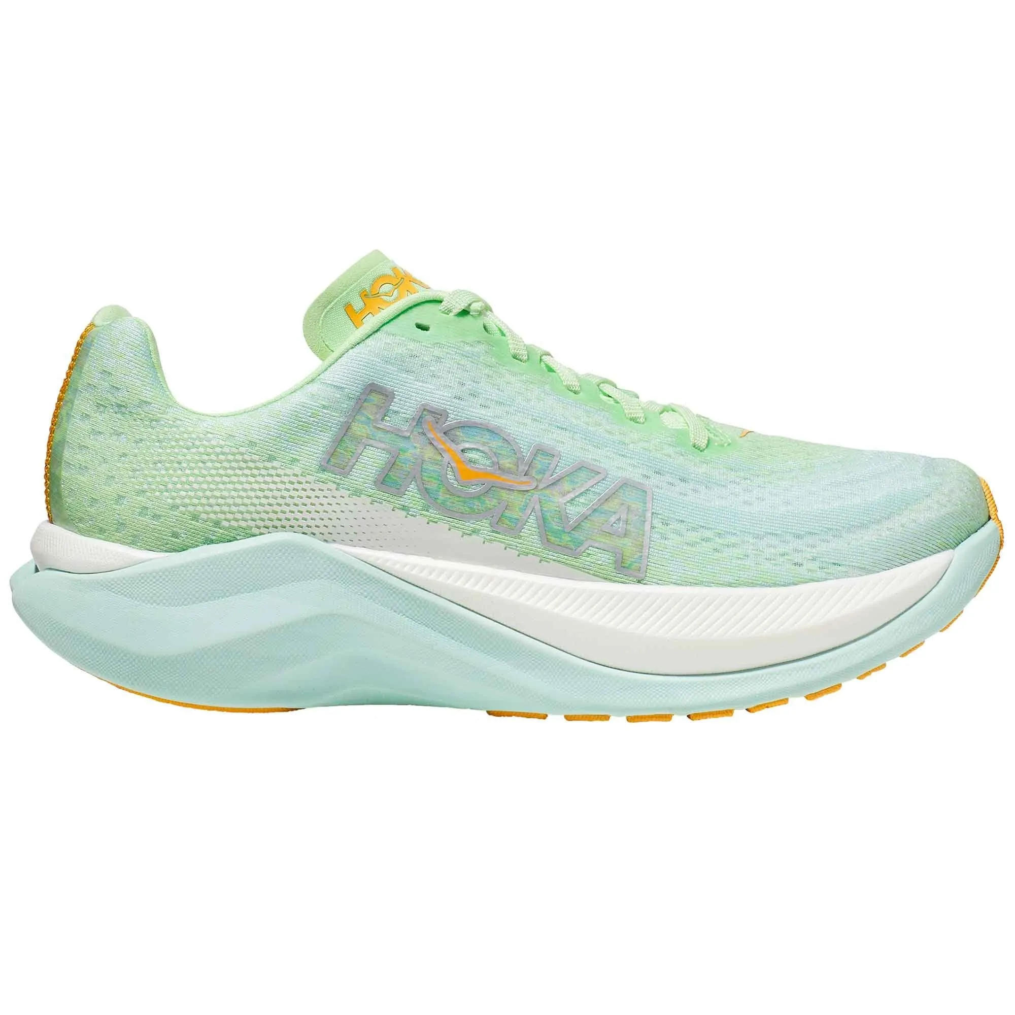 Hoka  Mach X Womens Running Shoes Glow/Sunlit Ocean