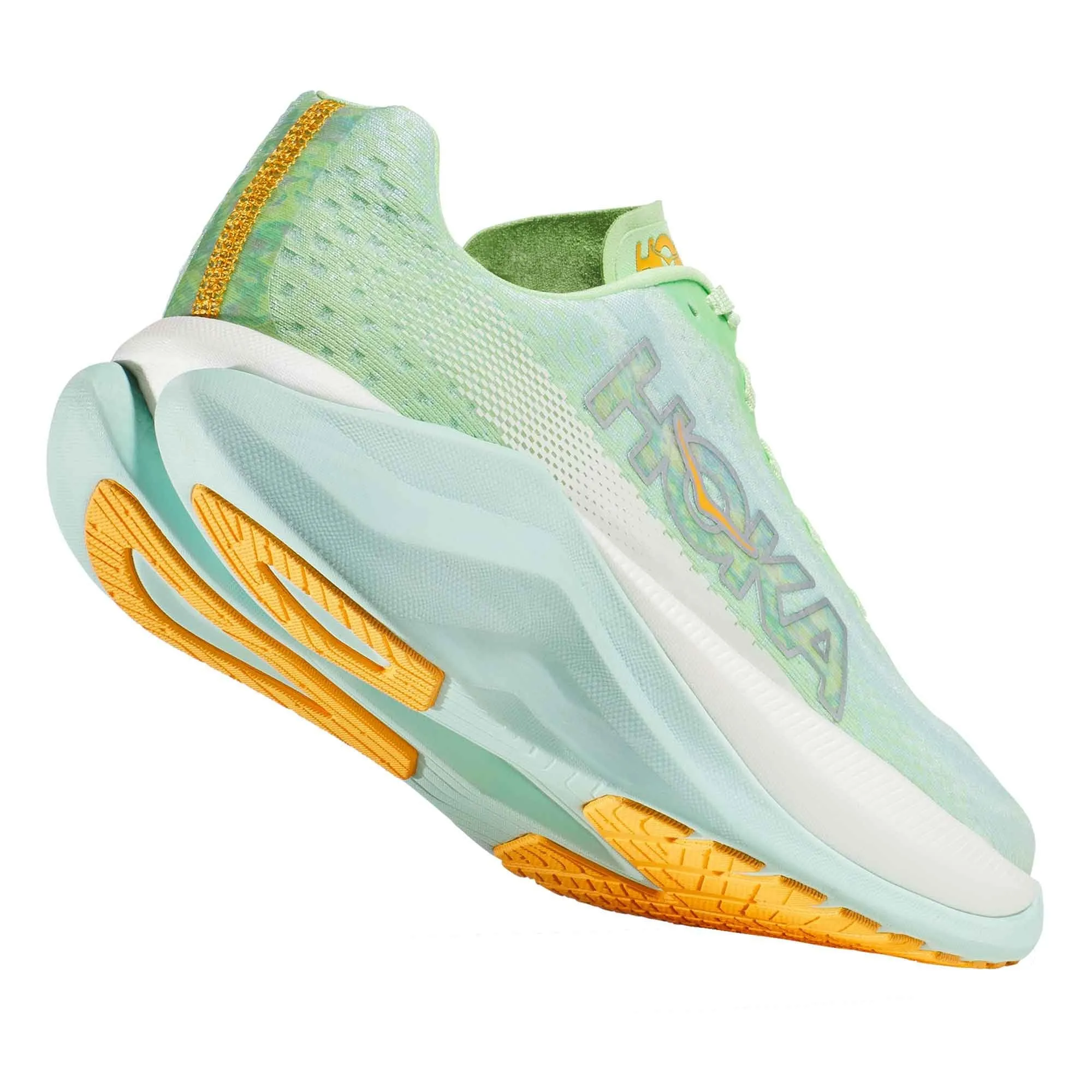 Hoka  Mach X Womens Running Shoes Glow/Sunlit Ocean