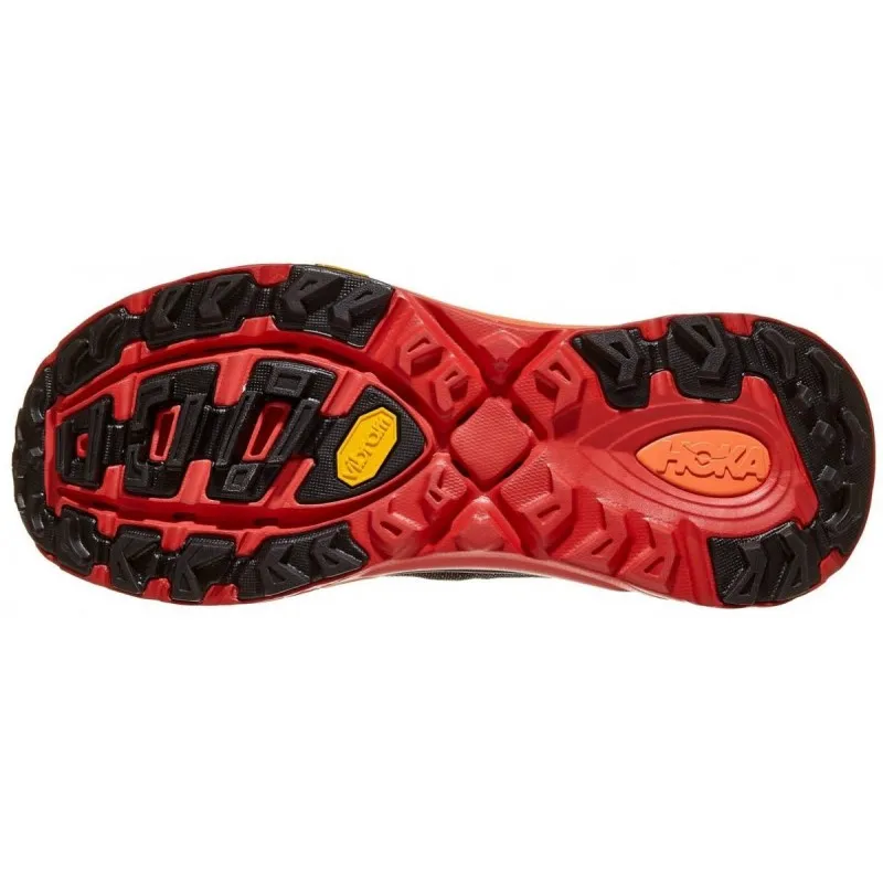 HOKA MAFATE EVO 2 BLACK/POPPY RED FOR WOMEN'S