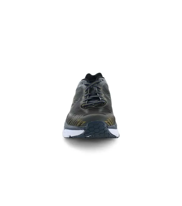 hoka one one arahi (2e) mens midnight navy metallic gold