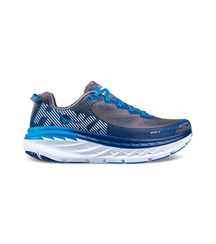 hoka one one bondi 5 (2e) mens charcoal gray