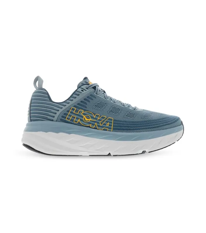 hoka one one bondi 6 (2e) men lead majolica blue