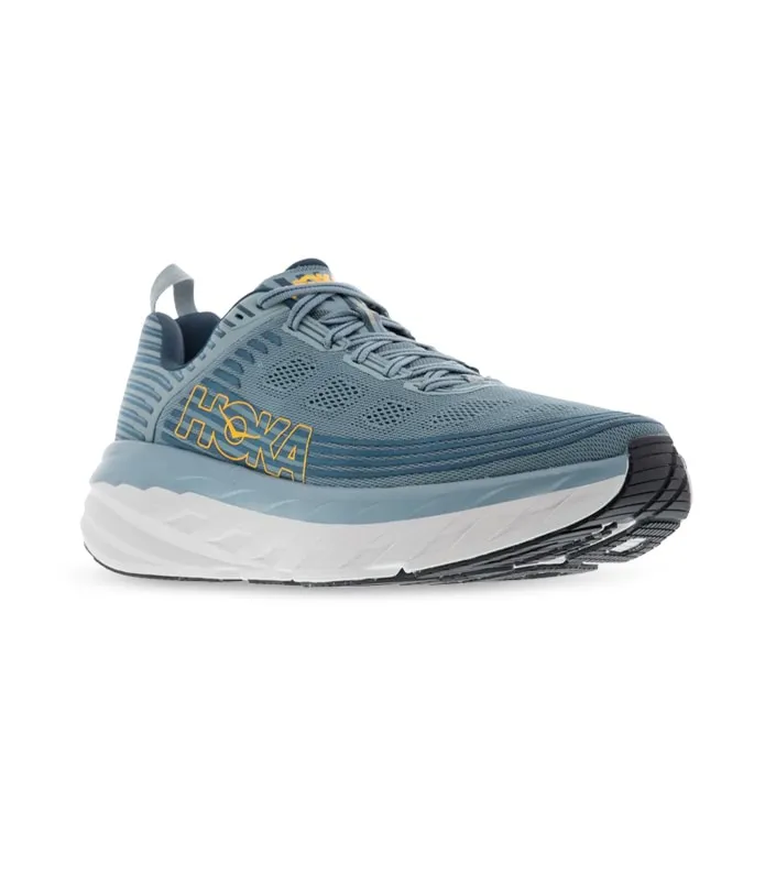 hoka one one bondi 6 (2e) men lead majolica blue