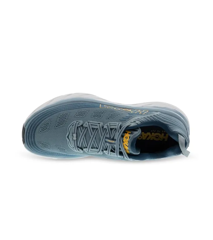 hoka one one bondi 6 (2e) men lead majolica blue