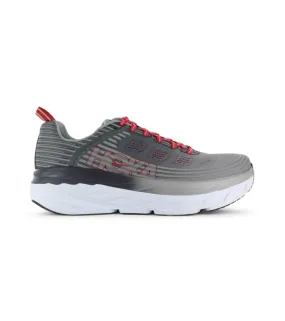 hoka one one bondi 6 (2e) mens alloy steel grey