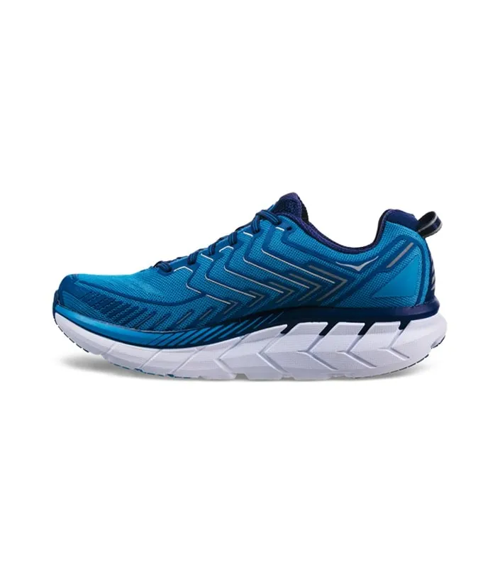 hoka one one clifton 4 (2e) mens true blue