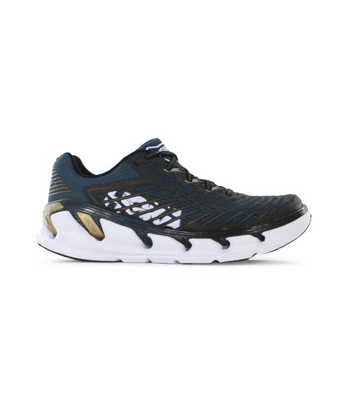 hoka one one vanquish 3 mens midnight navy gold