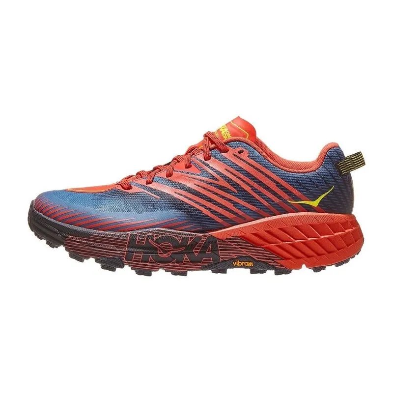 HOKA SPEEDGOAT 4 WIDE FIESTA/PROVINCIAL BLUE FOR MEN'S