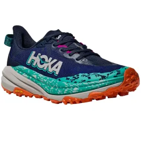 Hoka  Speedgoat 6 Wide Womens Trail Running Shoes Varsity Navy/Meteor