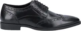 Hush Puppies Mens Brogues Smart Brogues Black Formal Shoes Leather