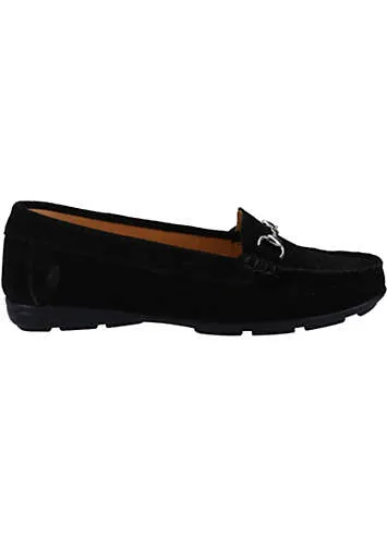 Hush Puppies Molly Snaffle Black Loafer Shoes | Grattan