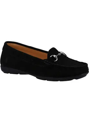 Hush Puppies Molly Snaffle Black Loafer Shoes | Grattan