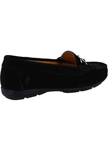 Hush Puppies Molly Snaffle Black Loafer Shoes | Grattan