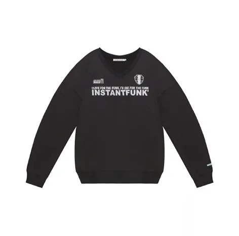 INSTANTFUNK  |Unisex Long Sleeves Cotton Oversized Logo