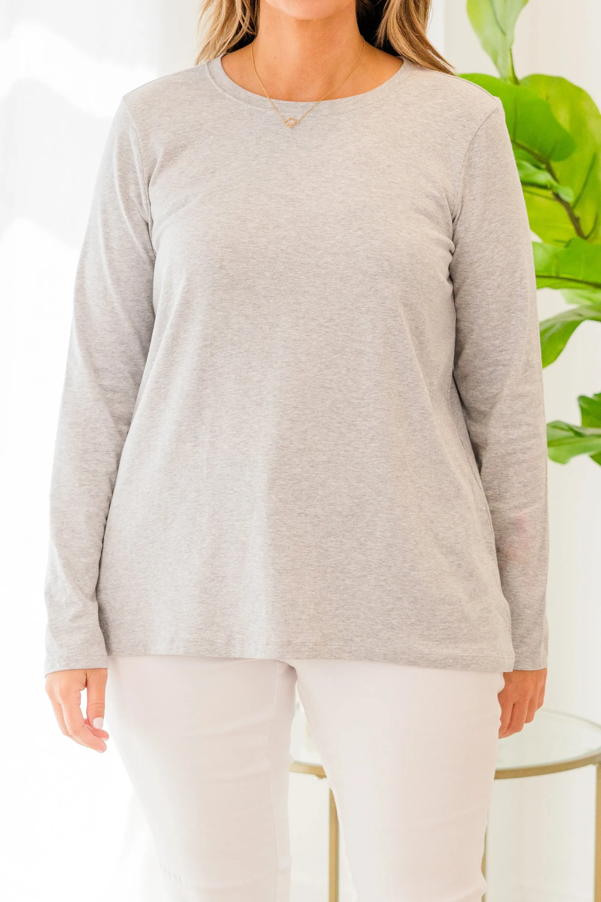 It's The Weekend Top, Heather Grey