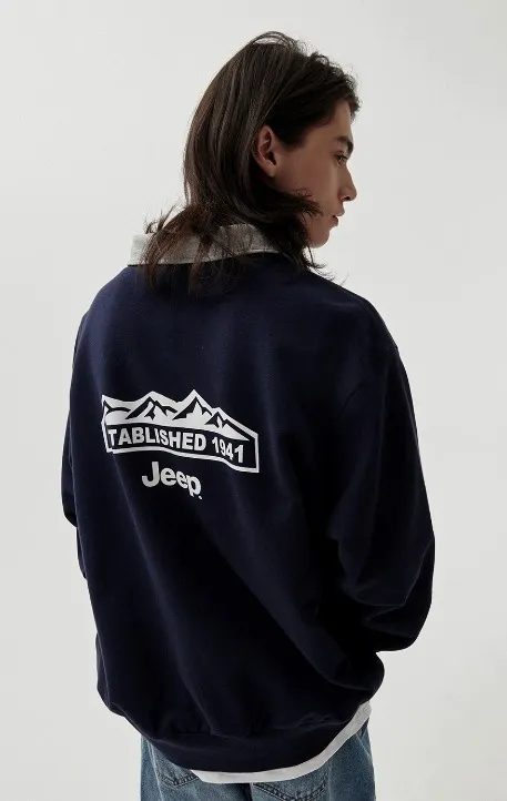 JEEP  |Unisex Long Sleeves Cotton Hoodies & Sweatshirts