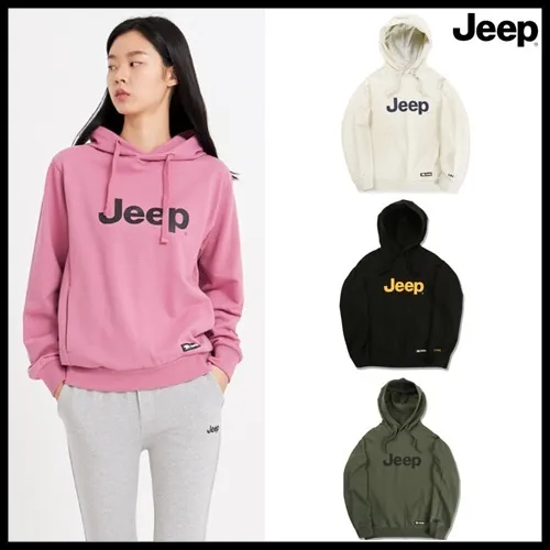 JEEP  |Unisex Street Style Logo Hoodies & Sweatshirts