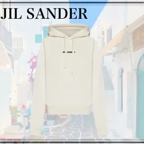 Jil Sander  |Unisex Wool U-Neck Long Sleeves Plain Logo