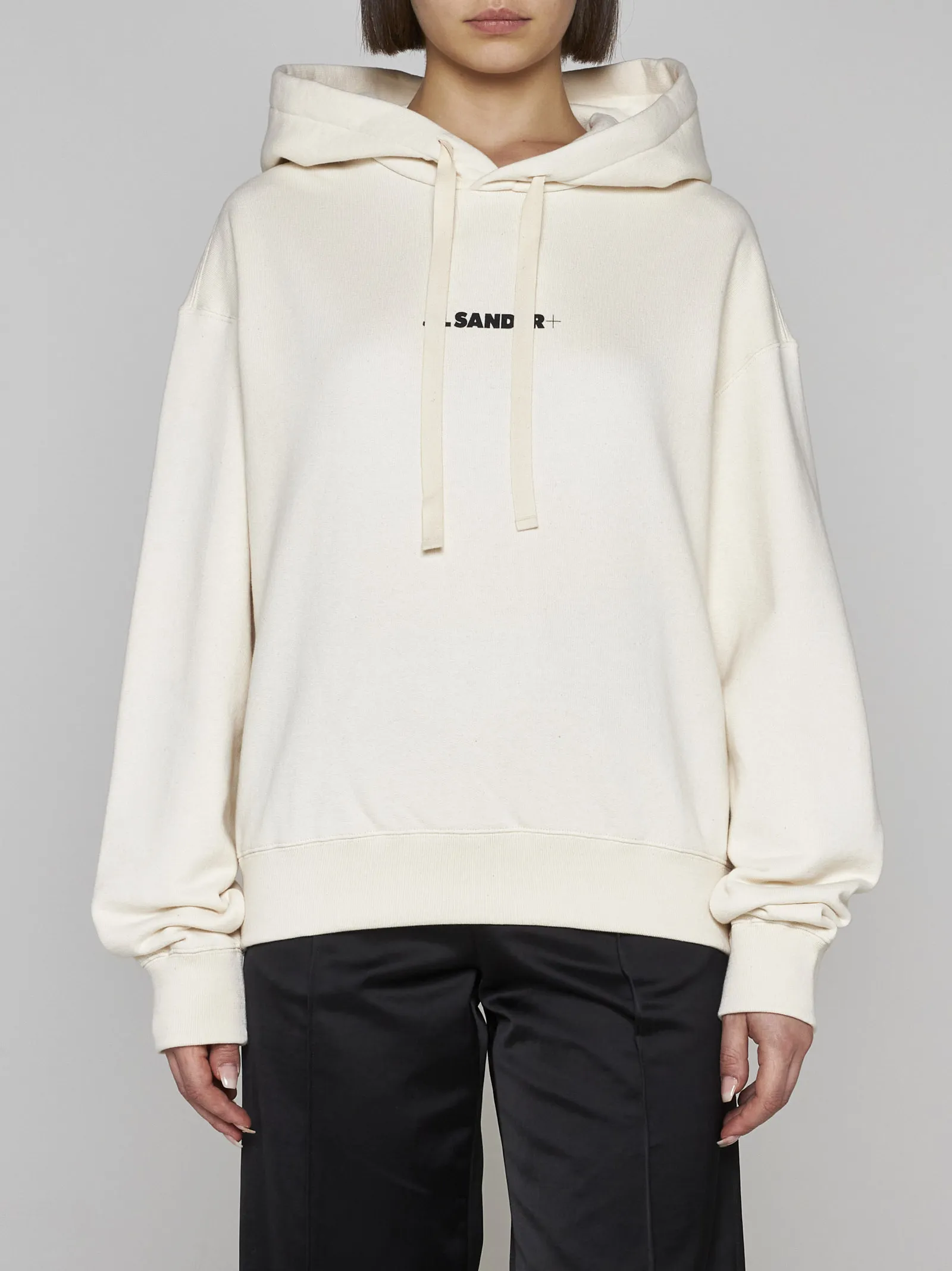 Jil Sander  |Unisex Wool U-Neck Long Sleeves Plain Logo