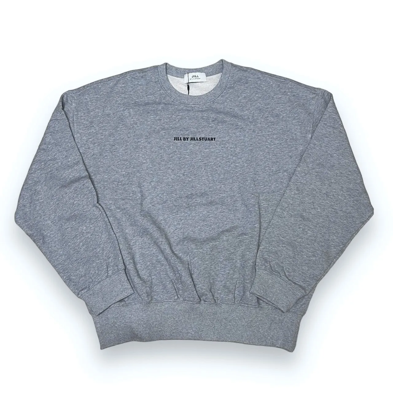 JILLSTUART  |Crew Neck Unisex Sweat Long Sleeves Cotton Oversized Logo