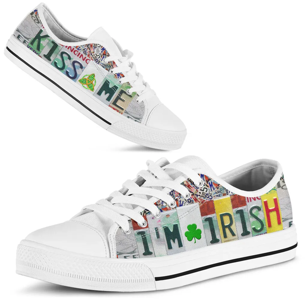 Kiss Me I’m Irish Irish St Patrick’s Day Converse Sneakers Low Top Shoes