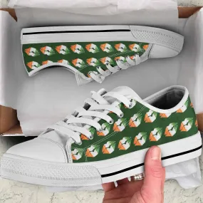 Kisses Ireland Flag Colors Irish St Patrick’s Day Converse Sneakers Low Top Shoes