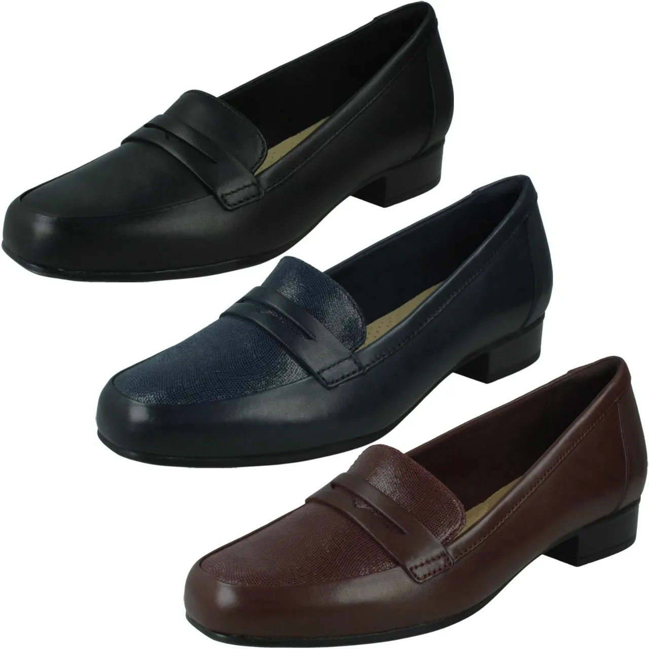 Ladies Clarks Slip On Loafers Juliet Coast