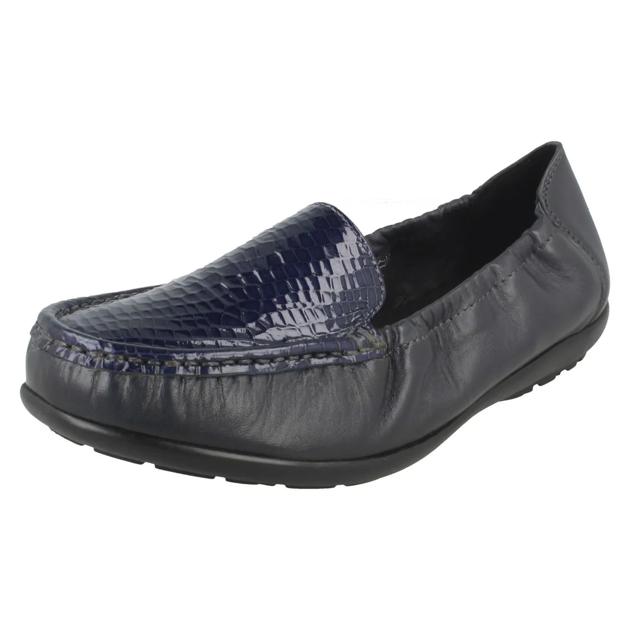 Ladies Easy B Casual Loafer Shoes Biscay