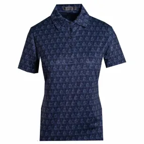 Ladies G/FORE G's Print Golf Polo Twilight