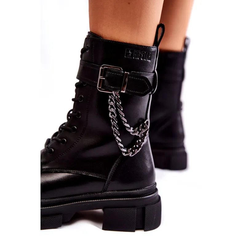 Leather Warm Boots Boots Big Star KK274486 Black