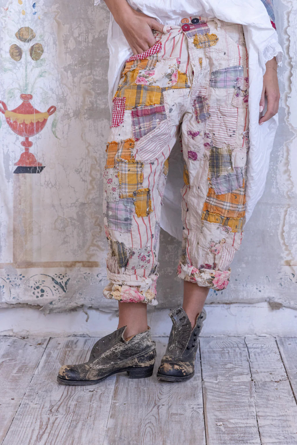 Magnolia Pearl Patchwork Miner Pants