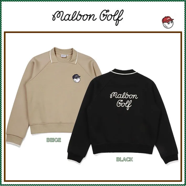 Malbon Golf  |Long Sleeves Plain Logo Hoodies & Sweatshirts