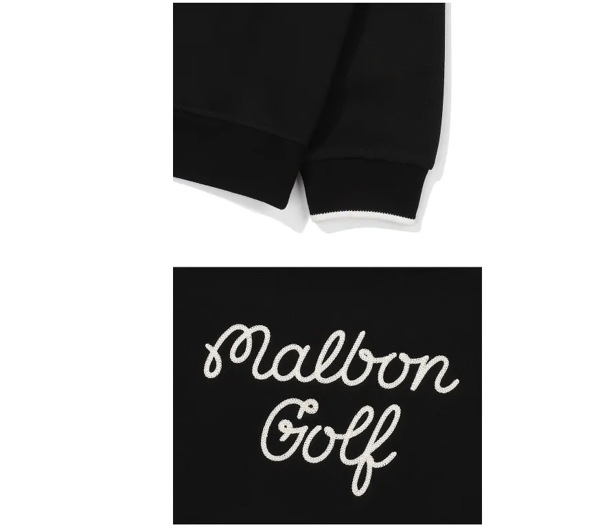 Malbon Golf  |Long Sleeves Plain Logo Hoodies & Sweatshirts