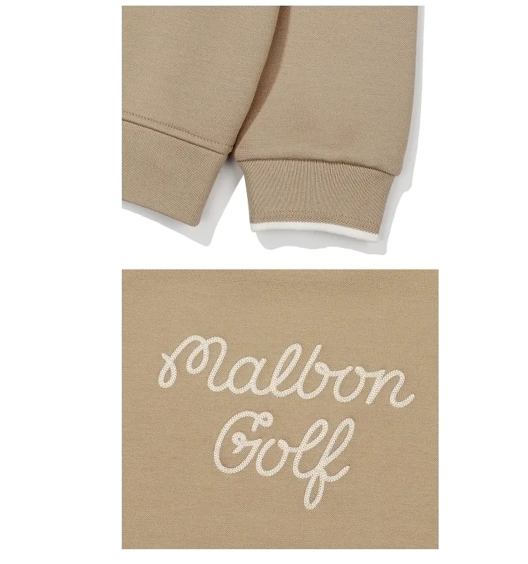 Malbon Golf  |Long Sleeves Plain Logo Hoodies & Sweatshirts