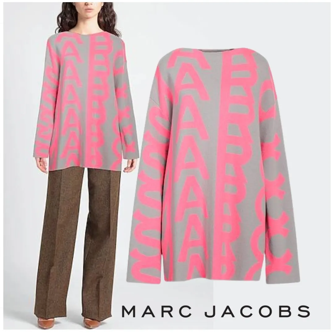 MARC JACOBS  |Wool Long Sleeves Plain Logo Hoodies & Sweatshirts